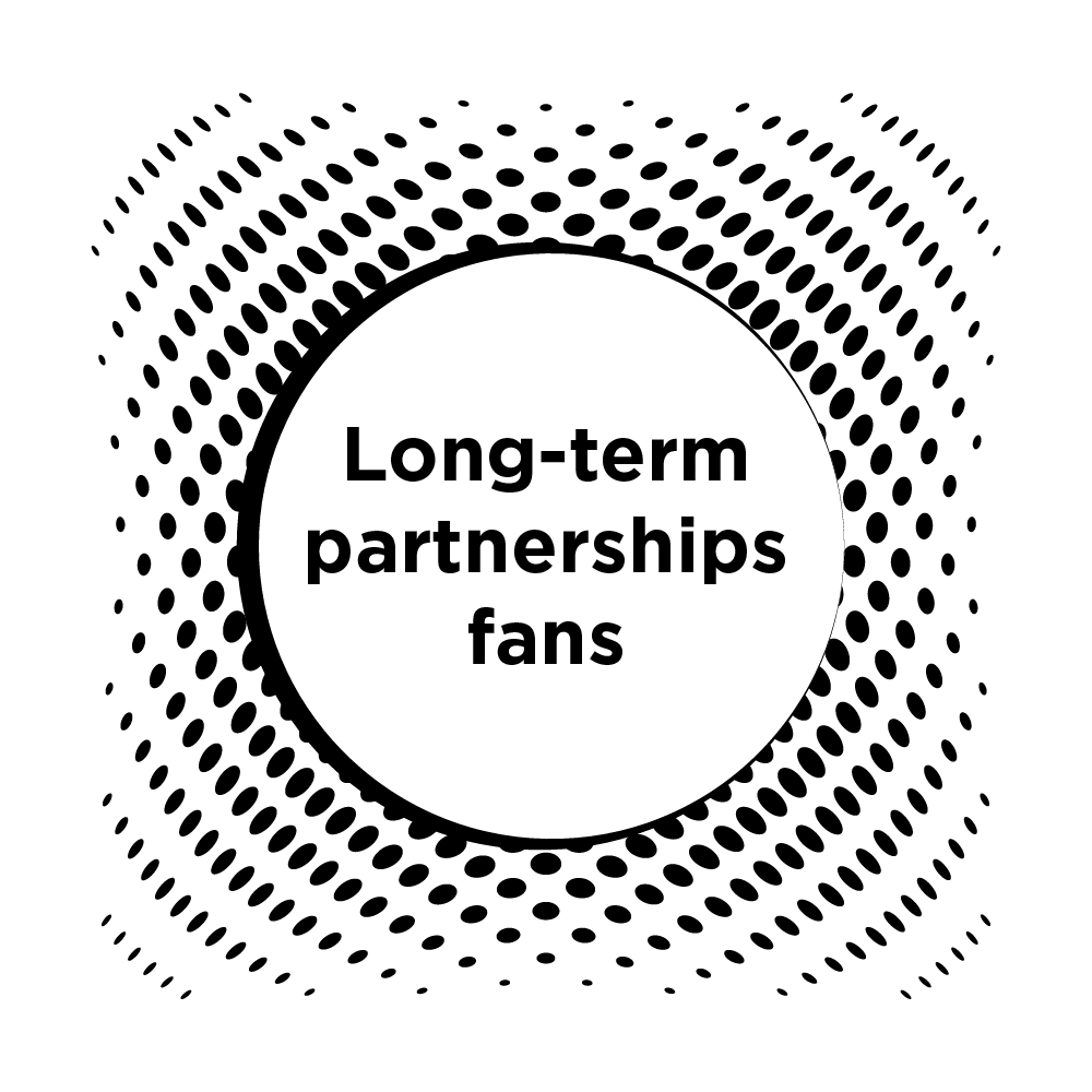 Long term partnerships fans