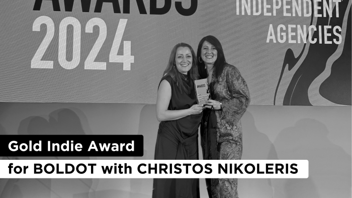 Indie awards ceremony, Boldot wing Gold for Best Use of Film by a Regional agency